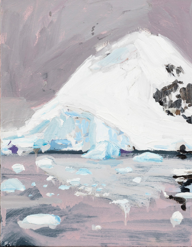 First Antarctica Painting by Laura Jones 